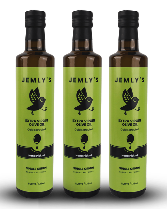 3 X JEMLY'S Extra Virgin Olive Oil 500ml